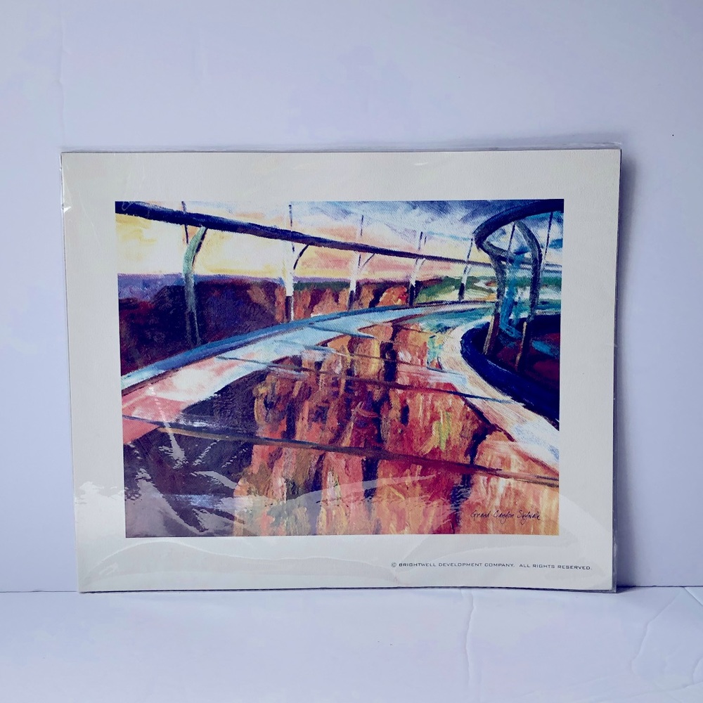 BRIGHTWELL Grand Canyon Skywalk Print BNWT